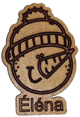 Magnet - Bonhomme de neige personnalisable